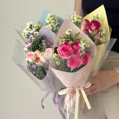 Rose Spray Bouquet - Random Mix