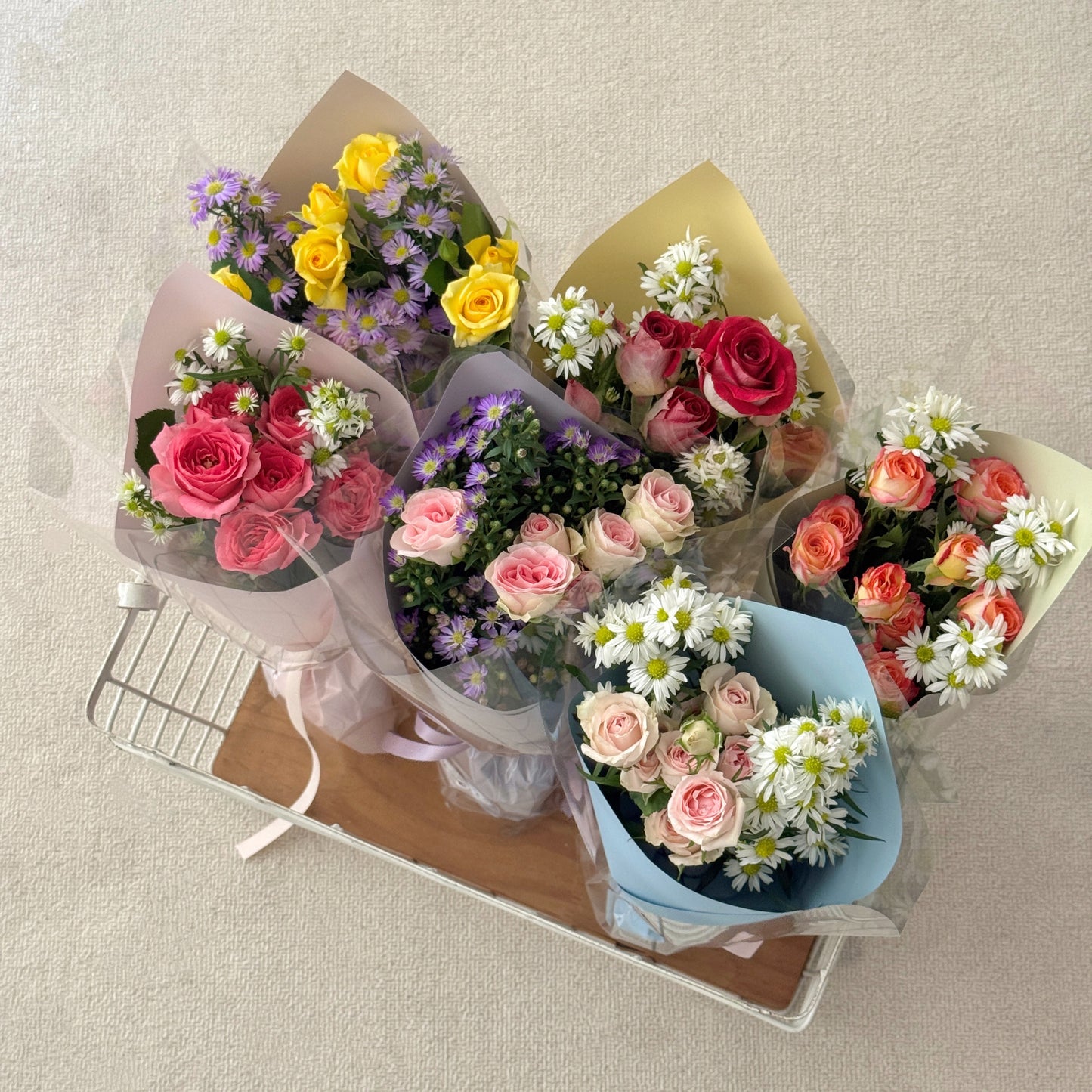 Rose Spray Bouquet - Random Mix